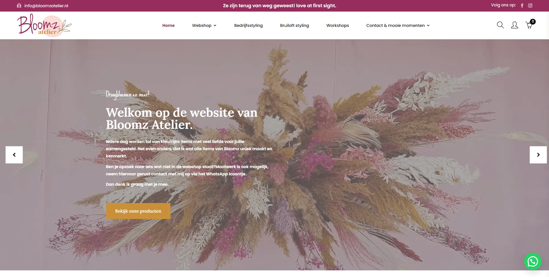 Een webshop in onderhoud bij Vimonto