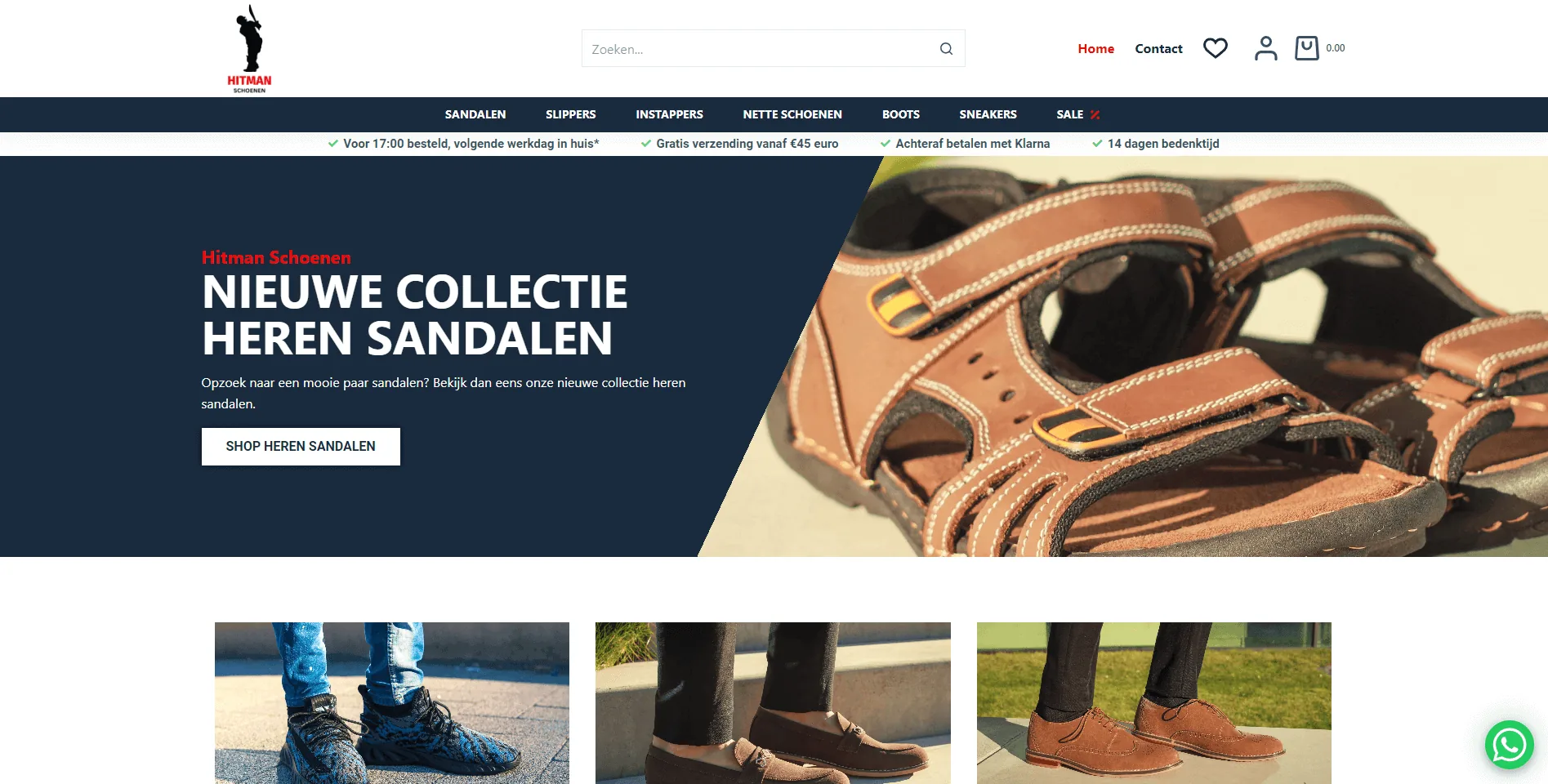 Een webshop die door Vimonto wordt gehost