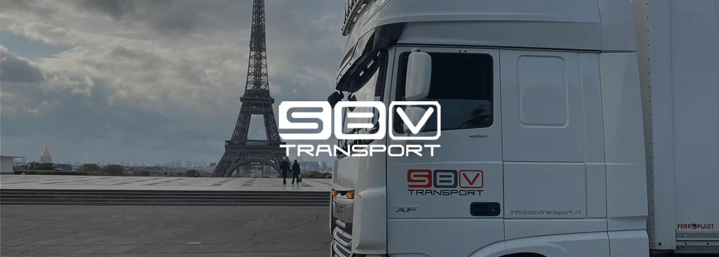 SBV Transport website door Vimonto